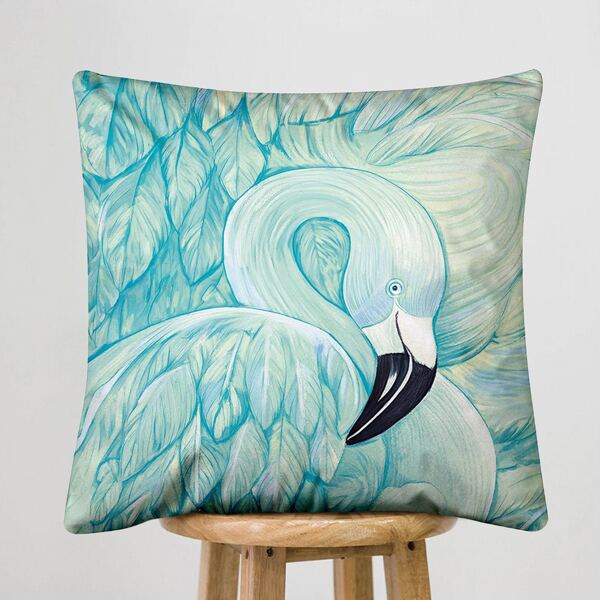 

Swan Print Cushion Cover Without Filler, Multicolor