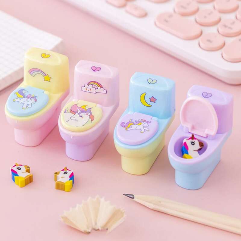 

1pc Random Unicorn Toilet Pencil Sharpener, Multicolor