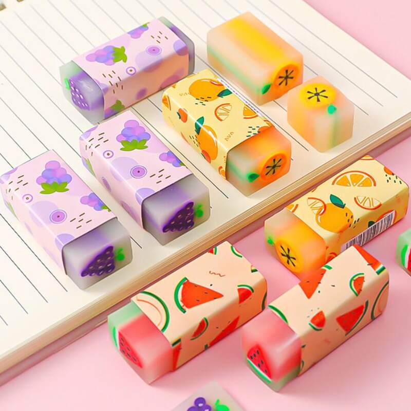 

1pc Random Fruit Eraser, Multicolor