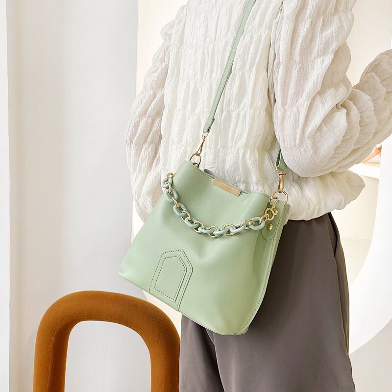 

Minimalist Satchel Bag, Green