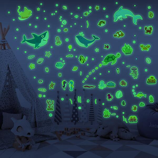 

Cartoon Animal Glow Sticker, Multicolor