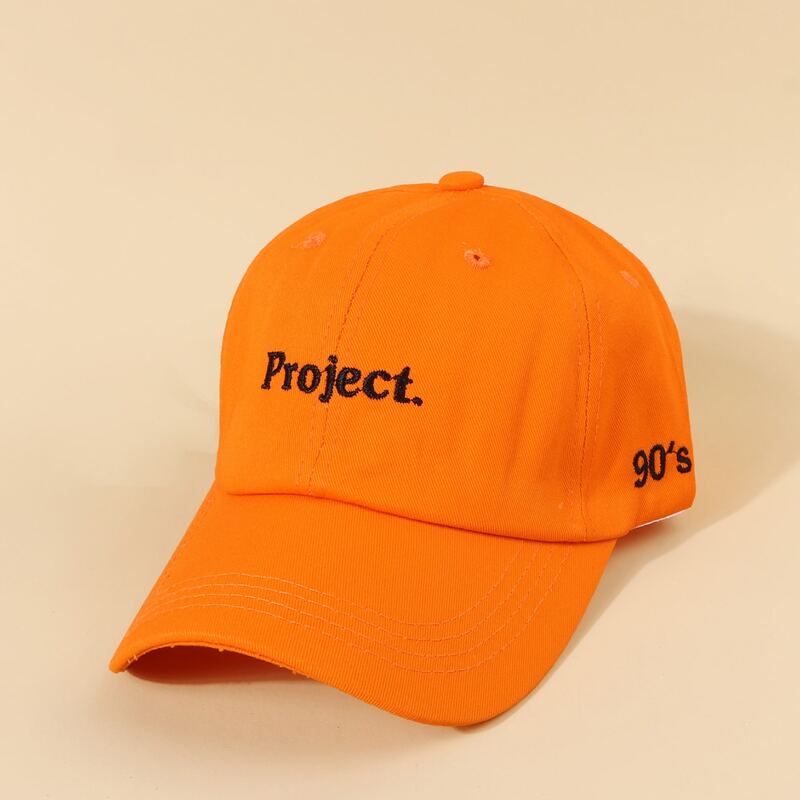 

Guys Letter Graphic Embroidery Baseball Cap, Orange