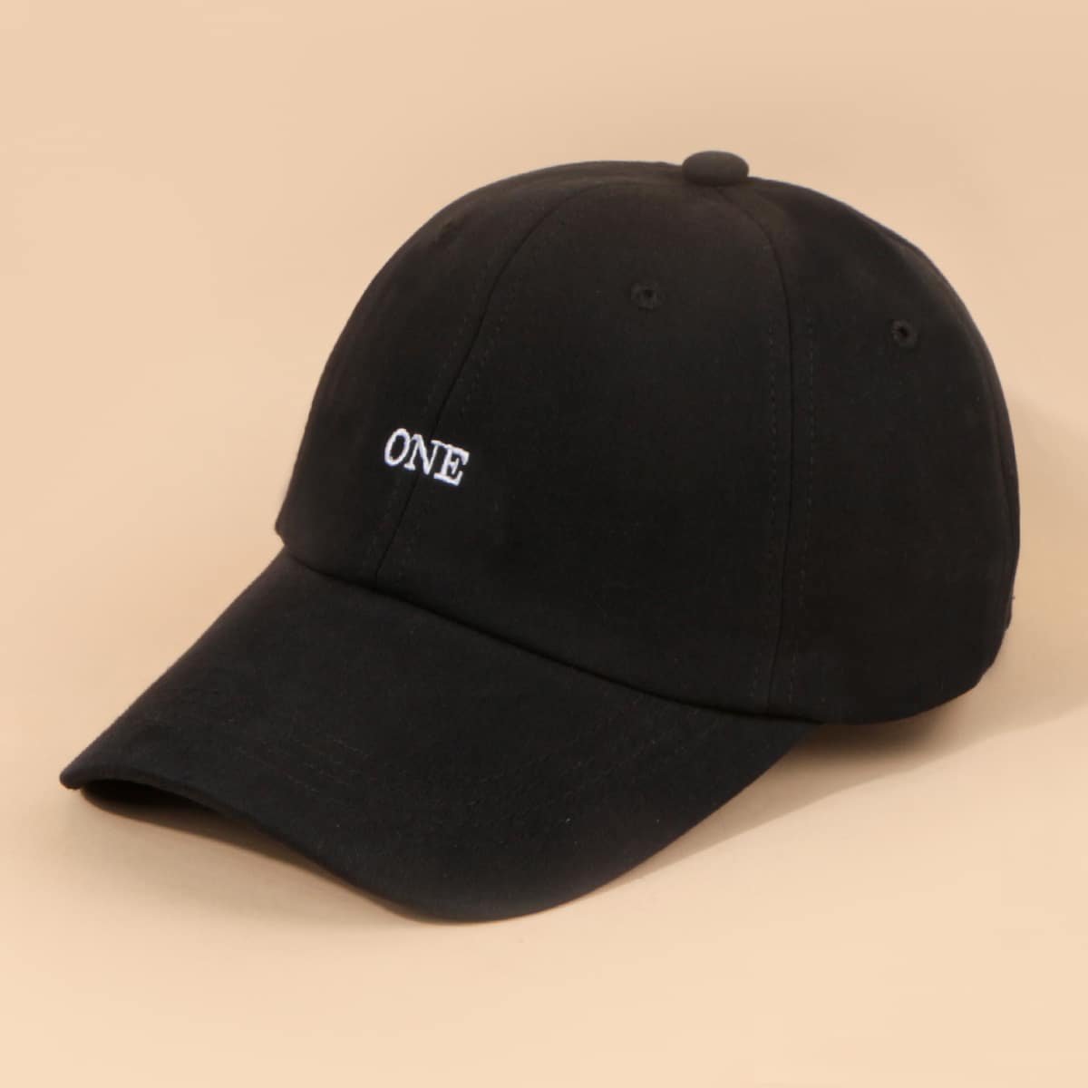 

Guys Letter Graphic Embroidery Baseball Cap, Black