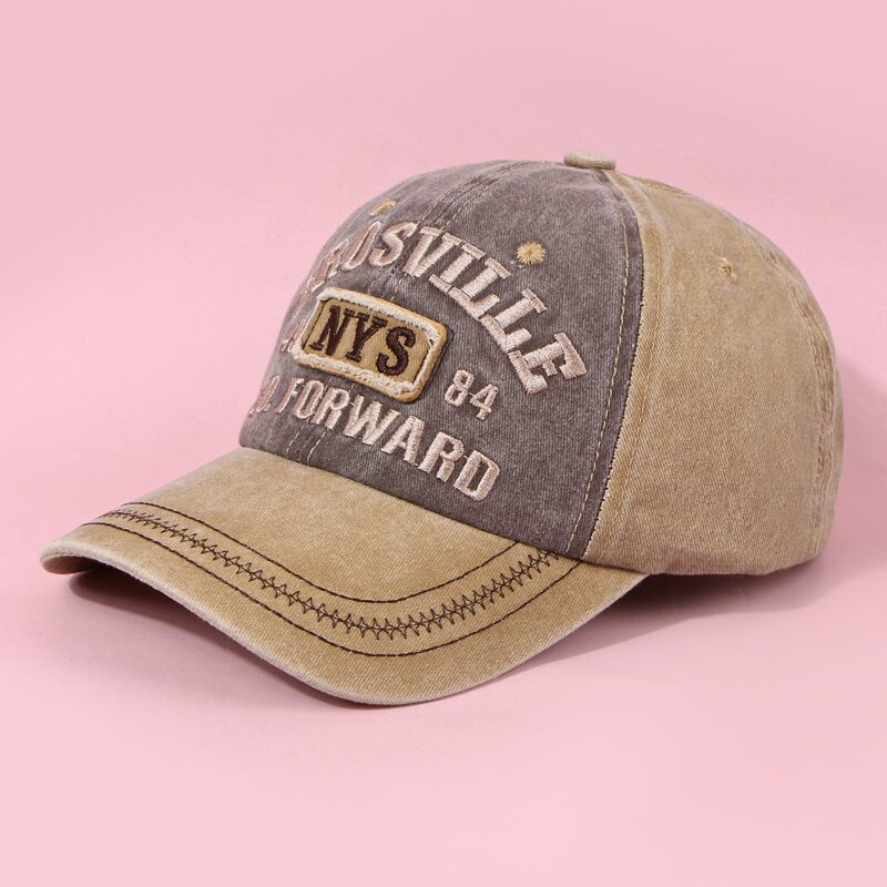 

Guys Letter Graphic Embroidery Baseball Cap, Khaki