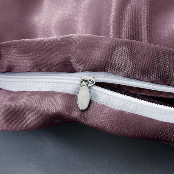 

3pcs Satin Duvet Cover Set Without Filler, Purple
