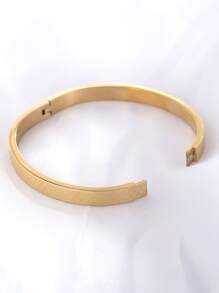 幾何細節手鐲 - 金黃色 - 查看 4