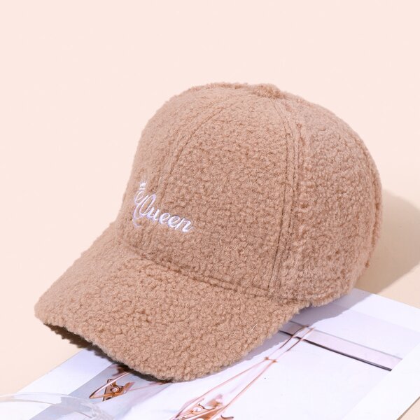 

Letter Embroidered Baseball Cap, Camel