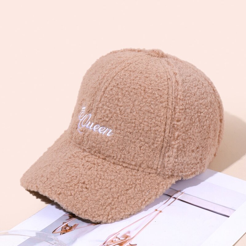 

Letter Embroidery Baseball Cap, Camel