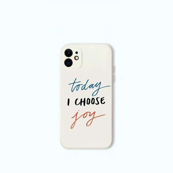 

Slogan Graphic Phone Case, White