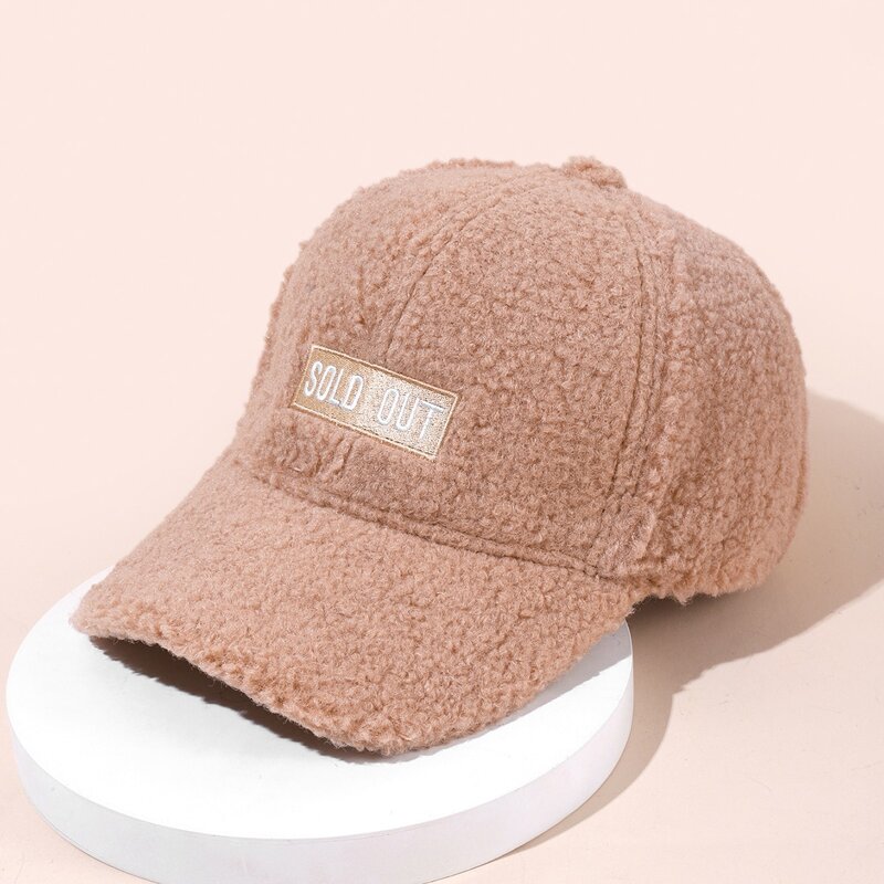 

Letter Embroidery Baseball Cap, Camel