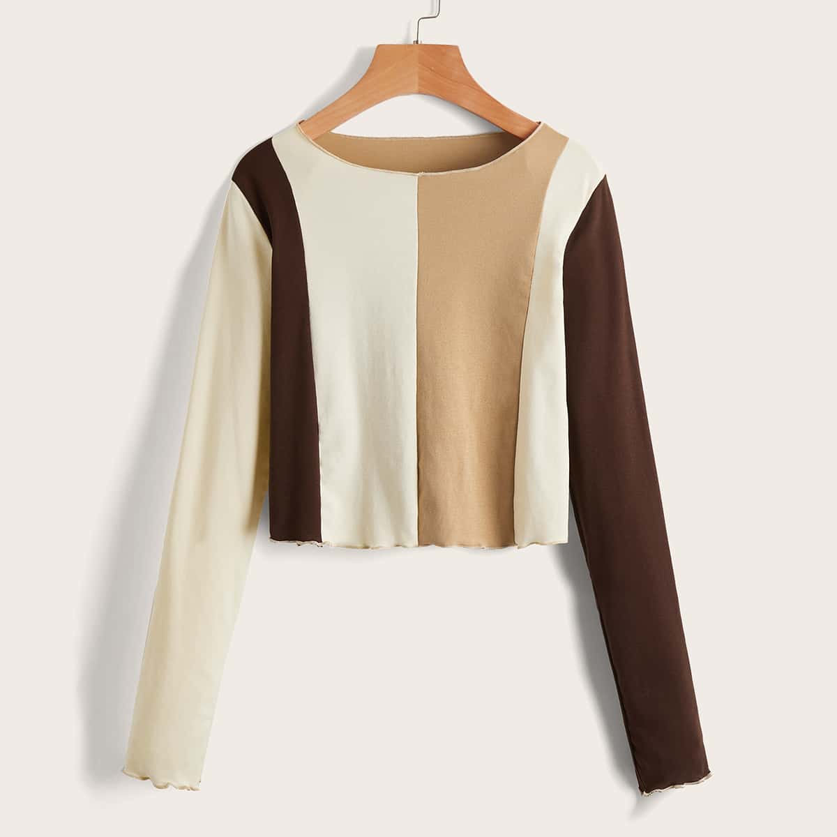

Colorblock Crop Tee, Multicolor