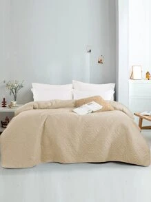 Embossed Pattern Quilt - Apricot - View 1