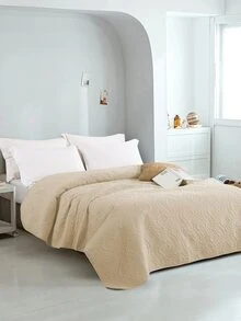 Embossed Pattern Quilt - Apricot - View 2