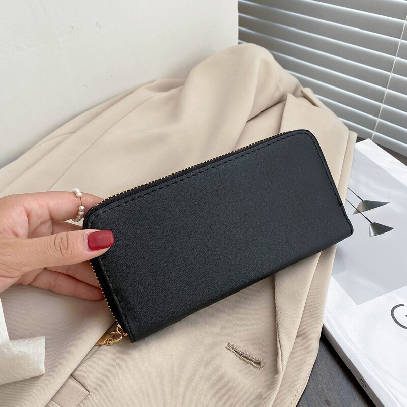 

Zipper Around Long Purse, Black