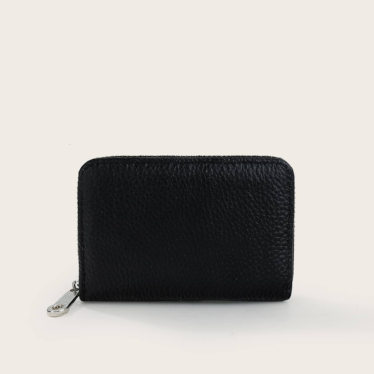 

Mini Zipper Around Purse, Black