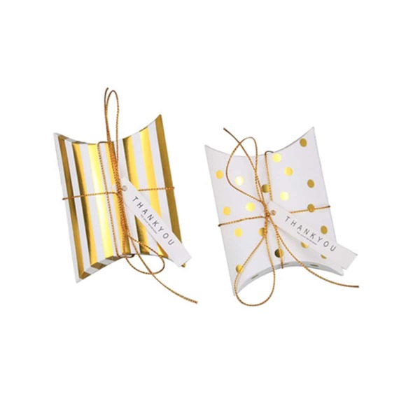 

10pcs Random Pattern Packing Box, Gold