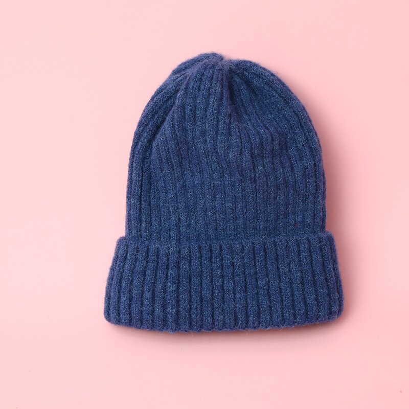 

Solid Knit Hat, Blue