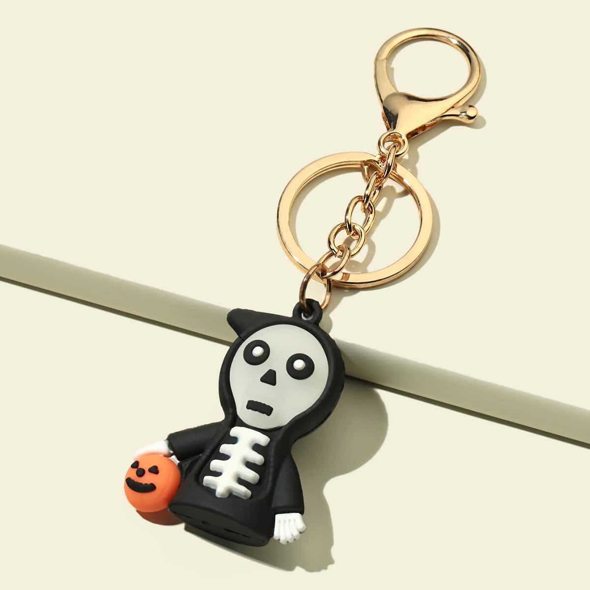 

Skeleton Charm Keychain, Multicolor