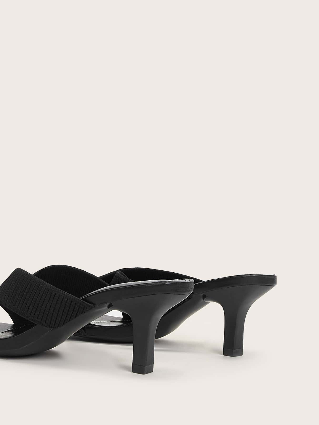 Woman Shoes Strappy Sandals, Chunky Heeled Funky Sandals Orange For Spring And Summer