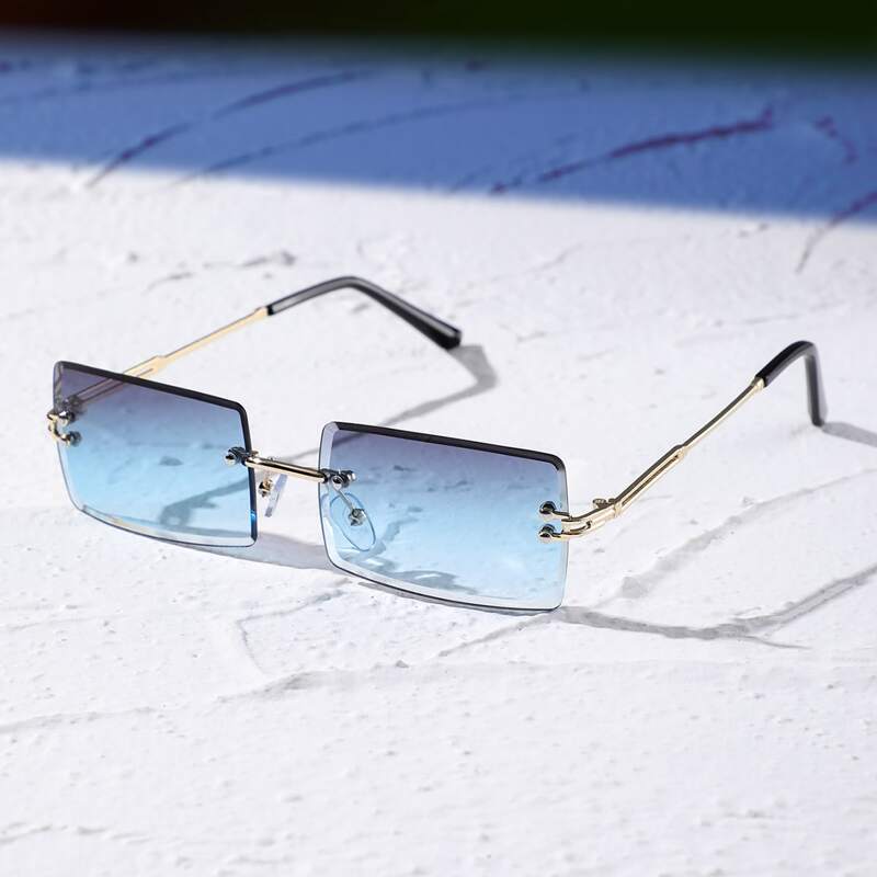 

Rimless Tinted Lens Sunglasses