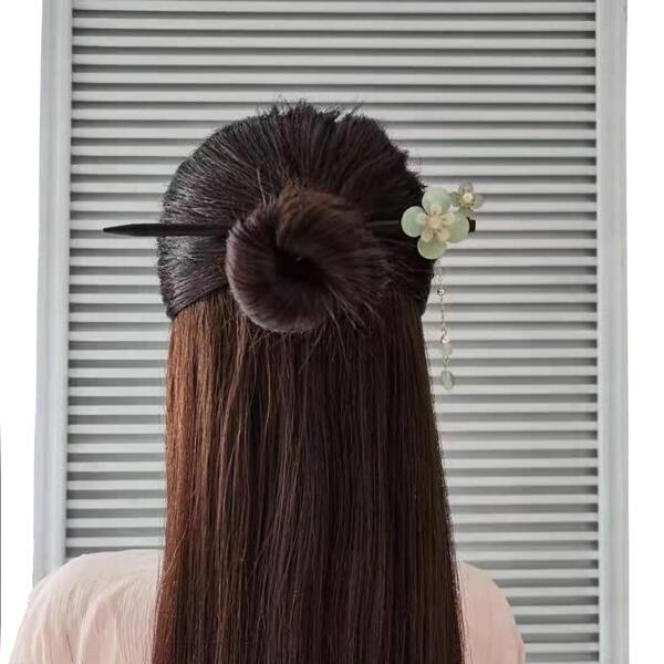 

Flower Decor Hair Pin, Multicolor
