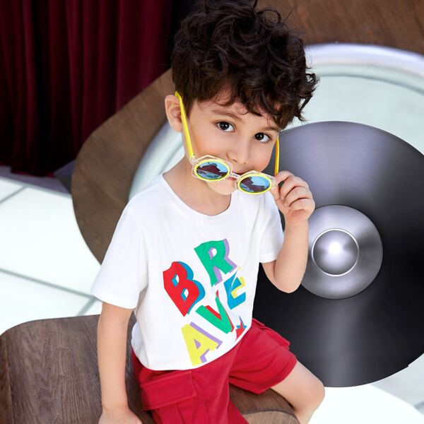 

Boys Geometric Frame Sunglasses, Grey