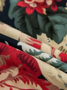 Bộ chăn bông hoa không có chất liệu - Nhiều màu - Xem 2