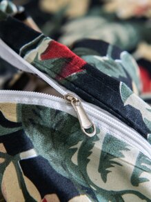 Bộ chăn bông hoa không có chất liệu - Nhiều màu - Xem 6