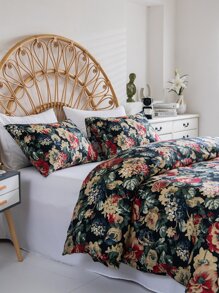 Bộ chăn bông hoa không có chất liệu - Nhiều màu - Xem 8