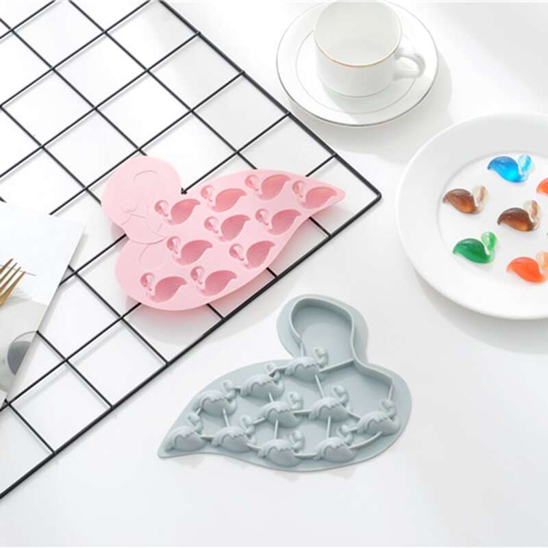 

1pc Flamingo Pudding Mold, Multicolor