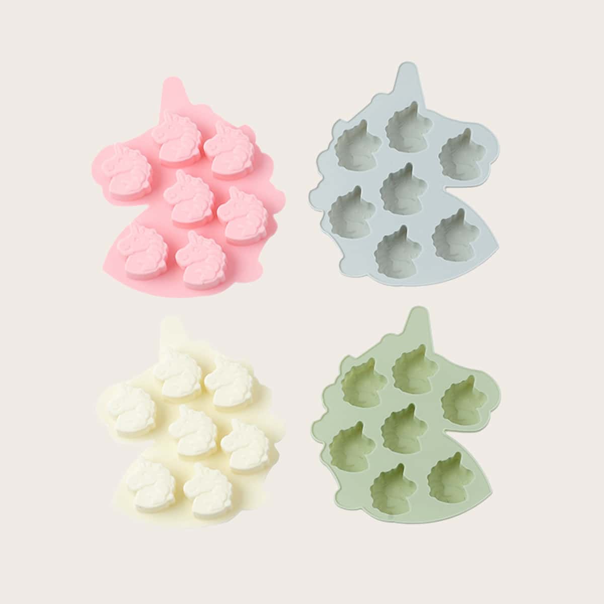 

1pc Unicorn Pudding Mold, Multicolor