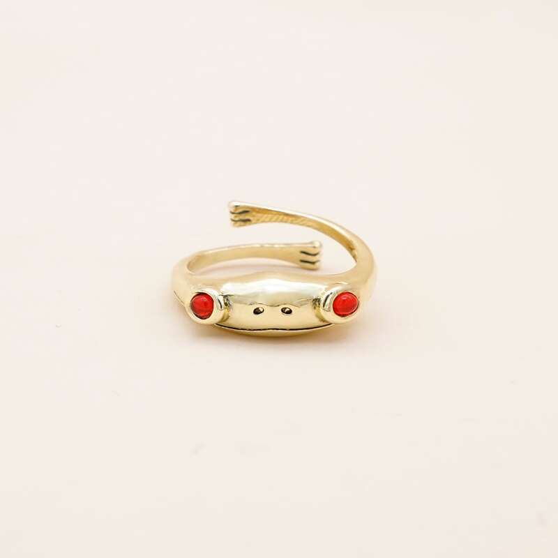 

1pc Frog Ring, Gold