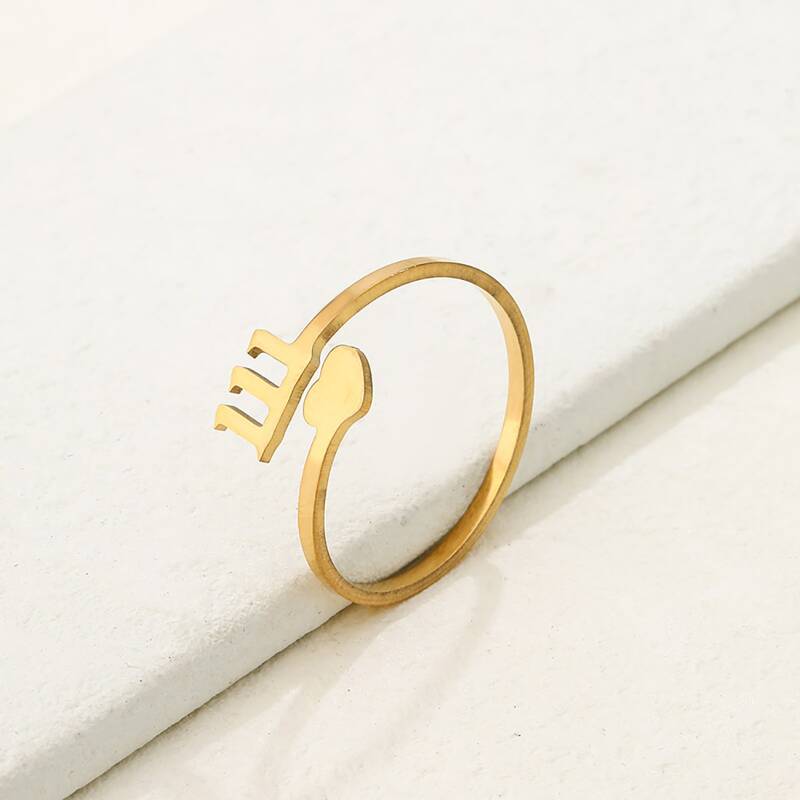

Heart Decor Ring, Gold
