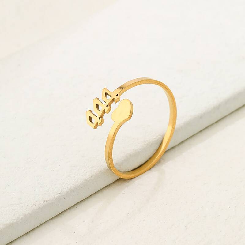 

Heart Decor Ring, Gold