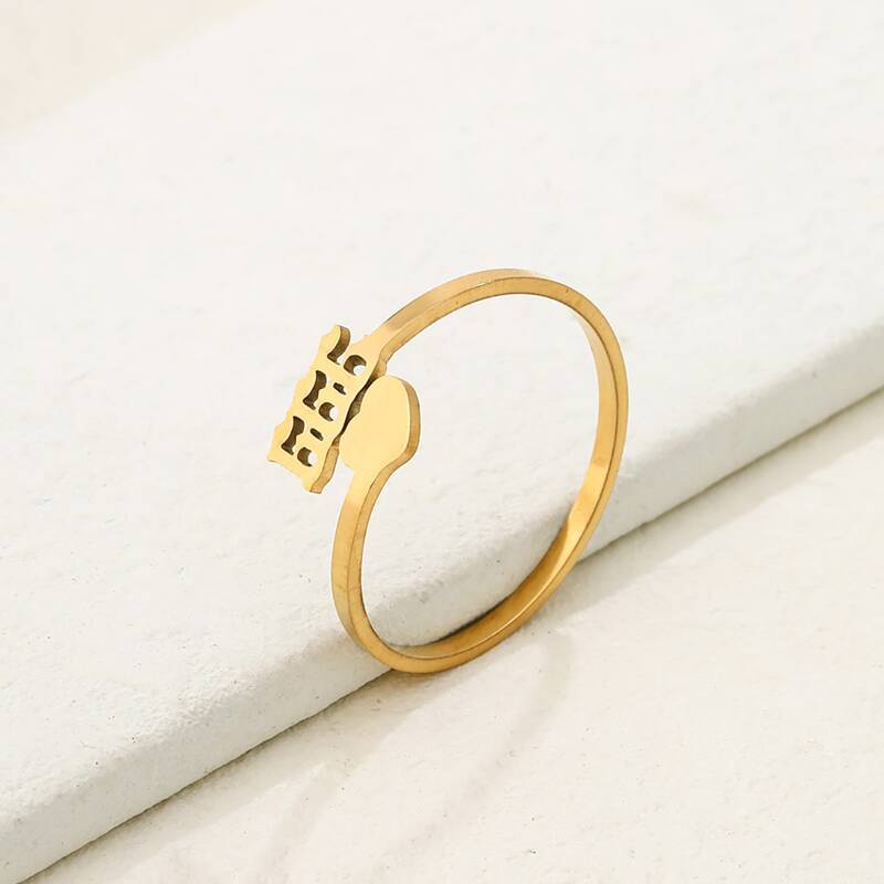 

Heart Decor Ring, Gold
