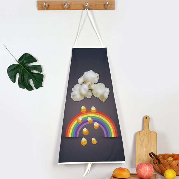

Rainbow Print Apron, Multicolor