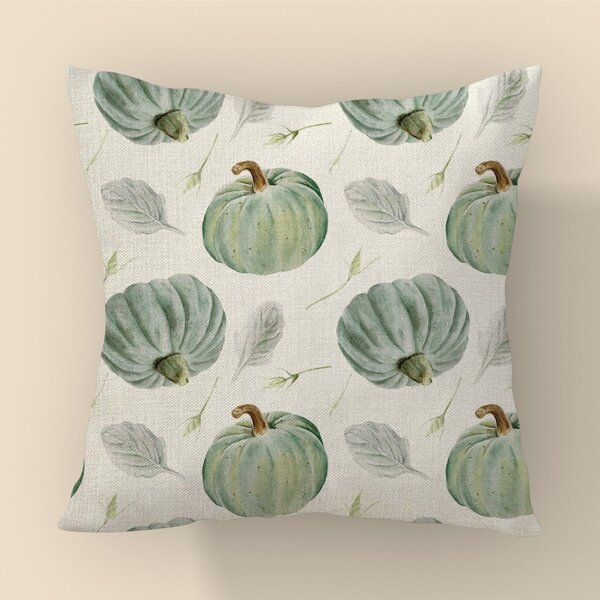 

Pumpkin Print Cushion Cover Without Filler, Multicolor