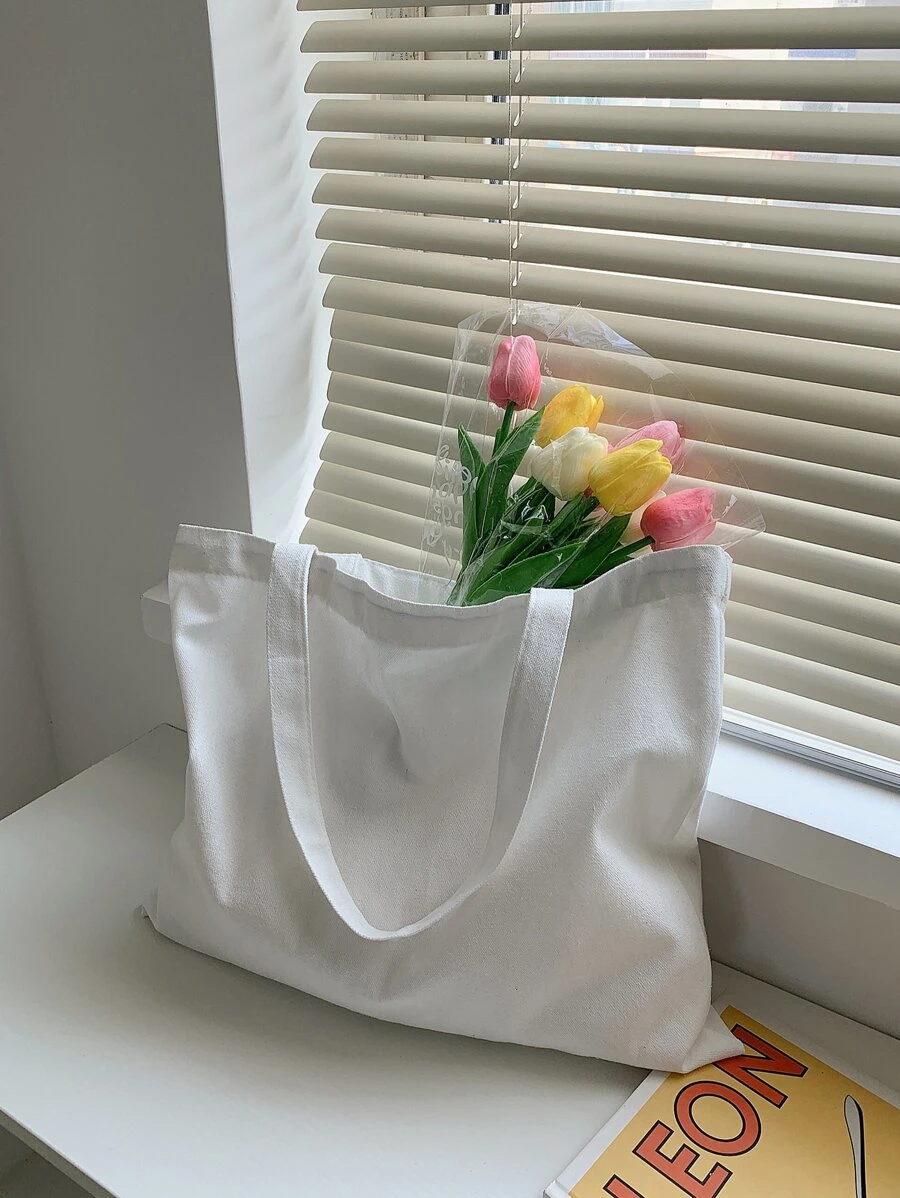 Túi tote - trắng - Xem 1