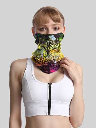 樹紋遮陽防曬戶外防風騎乘頸套