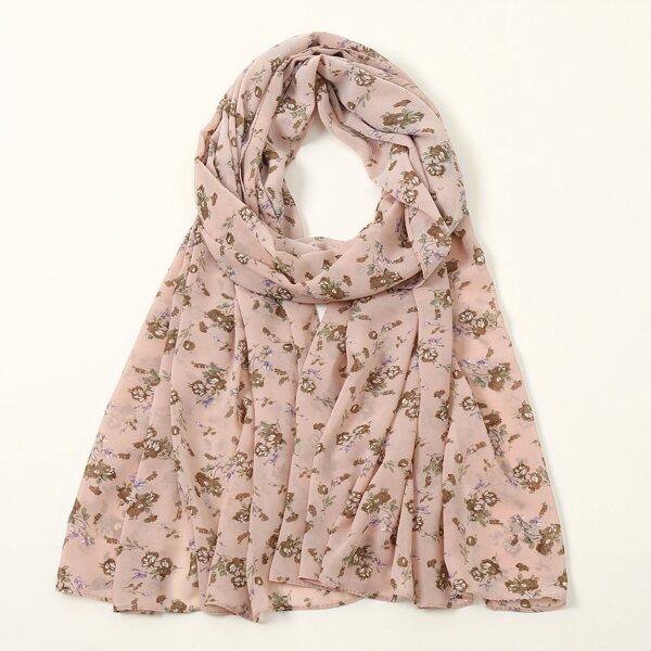 

Floral Print Scarf, Pink