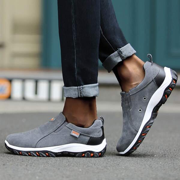 

Men Minimalist Slip-On Sneakers, Grey