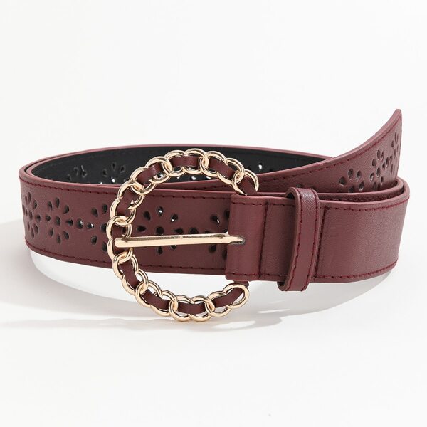 

Hollow Out Belt, Burgundy