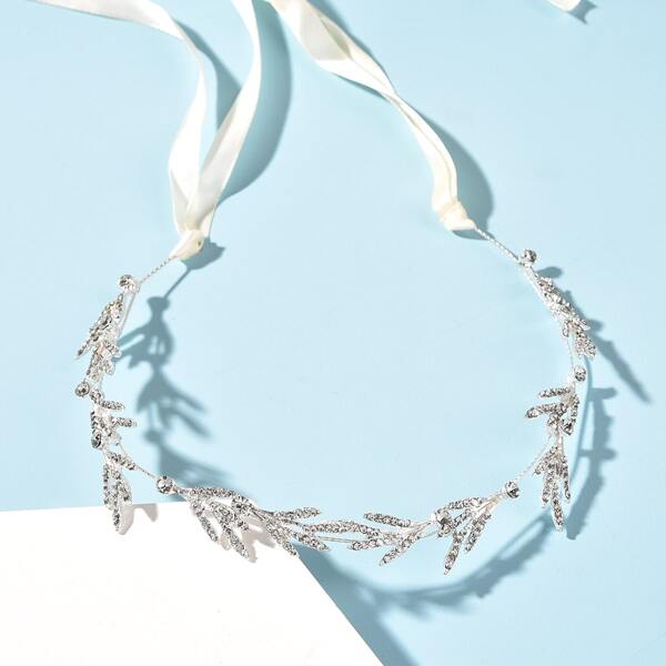 

Rhinestone Decor Hair Accessory, Silver