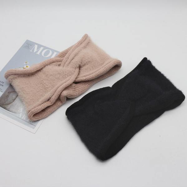 

2pcs Twist Hair Band, Multicolor