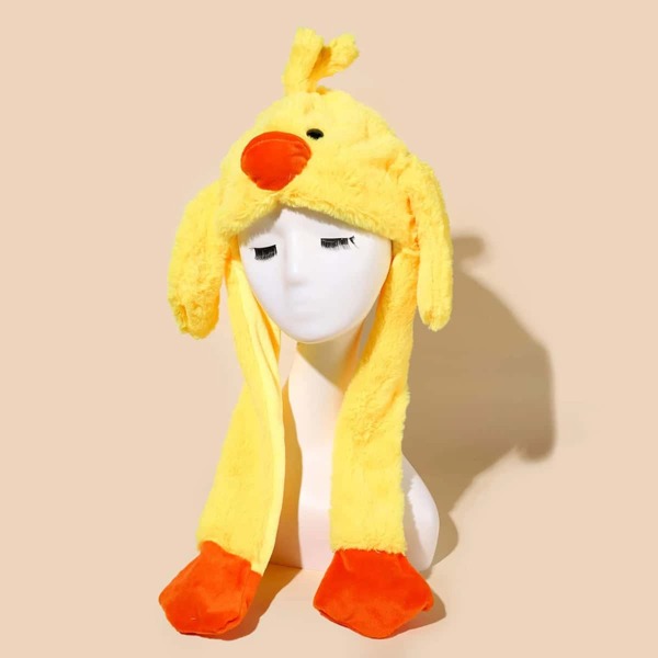 

Toddler Kids Cartoon Plush Hat, Yellow