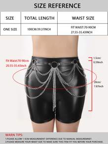 Dây đai trang trí chuỗi - màu đen - Xem 5