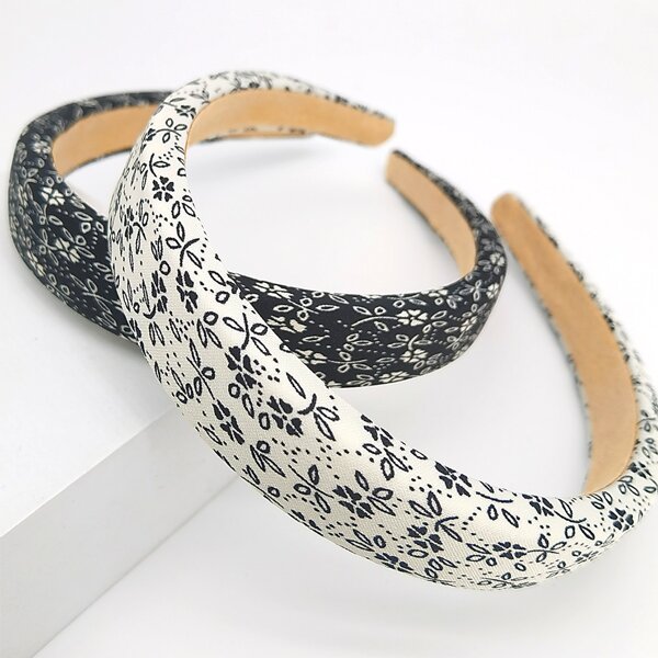 

2pcs Padded Wide Headband, Multicolor