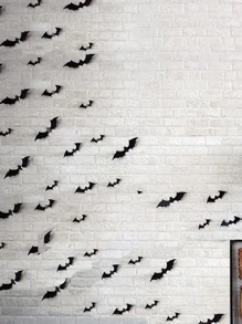 60pcs Halloween Decoration Bat - Black - View 1
