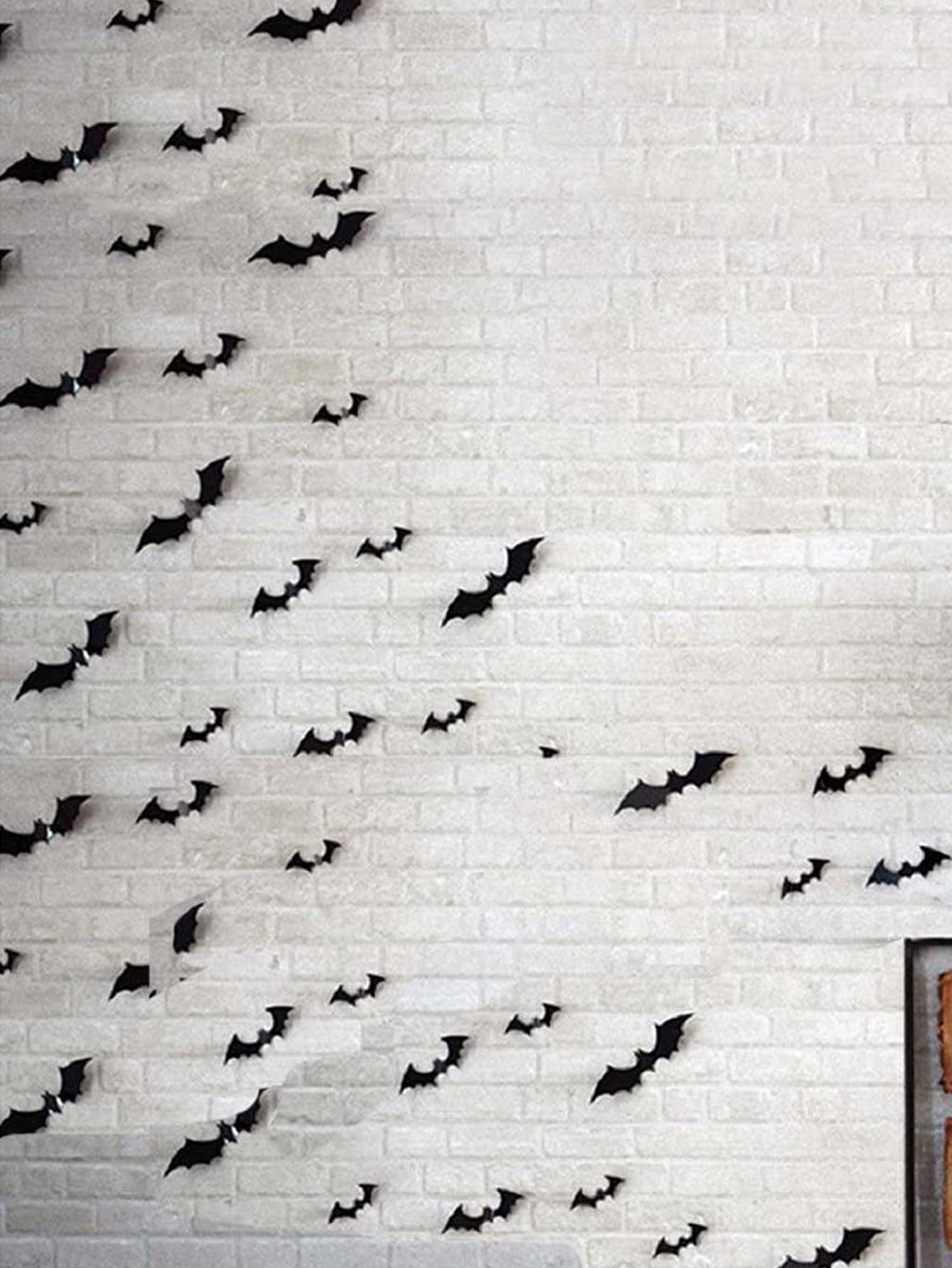 60pcs Halloween Decoration Bat - Black - View 1