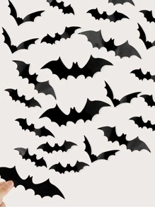 60pcs Halloween Decoration Bat - Black - View 3